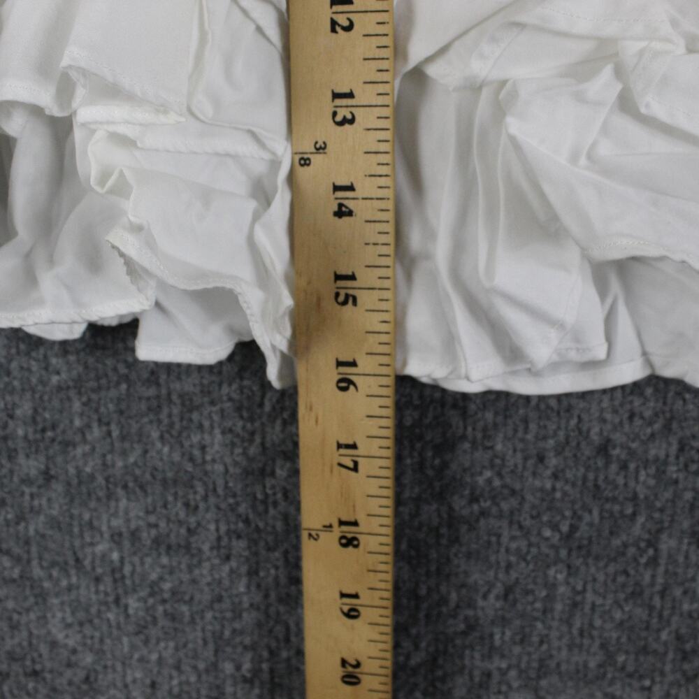 Aje Skirt 8 Reine Shirred Ruffle Mini White Pleated Boho Coquette Fairy Girly - Picture 10 of 10